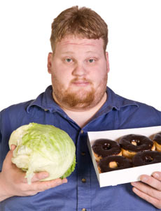 Woman eating cake
