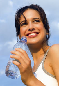 drinking water